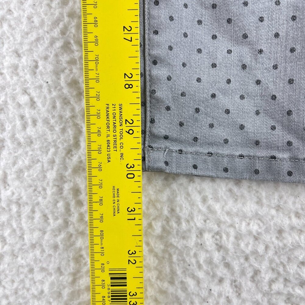 Chico's Gray Polka Dot Denim Skinny Jeans Womens Mid-Rise Casual Size XS - Picture 9 of 15